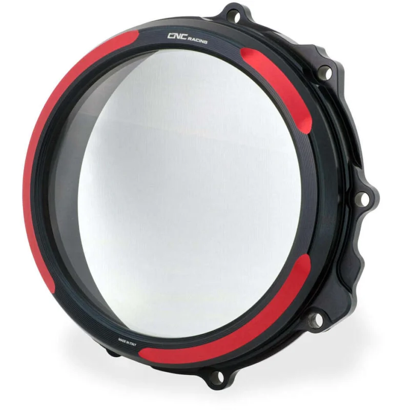 Carter frizione trasparente CA300 MV Agusta - comando idraulico - Bicolor CNC Racing Nero Rosso Prezzo Ridotto
