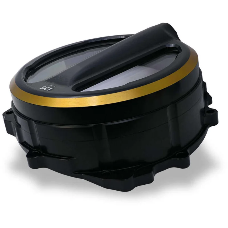 Carter frizione trasparente CA301 MV Agusta - comando a filo - Bicolor CNC Racing Nero Oro Reso Gratuito