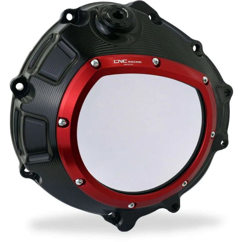 Reso Gratuito Carter frizione trasparente CA800 BMW CNC Racing Nero Rosso
