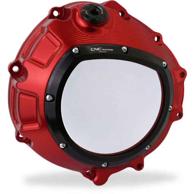 Carter frizione trasparente CA800 BMW CNC Racing Rosso Nero Prezzo Conveniente