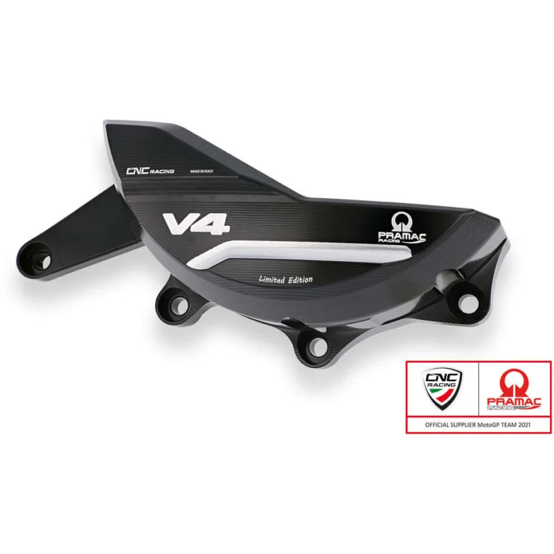 Carter protezione alternatore PR311 Ducati Panigale e Streetfighter V4 - Pramac Racing Limited Edition CNC Racing Nero Argento Più Venduto