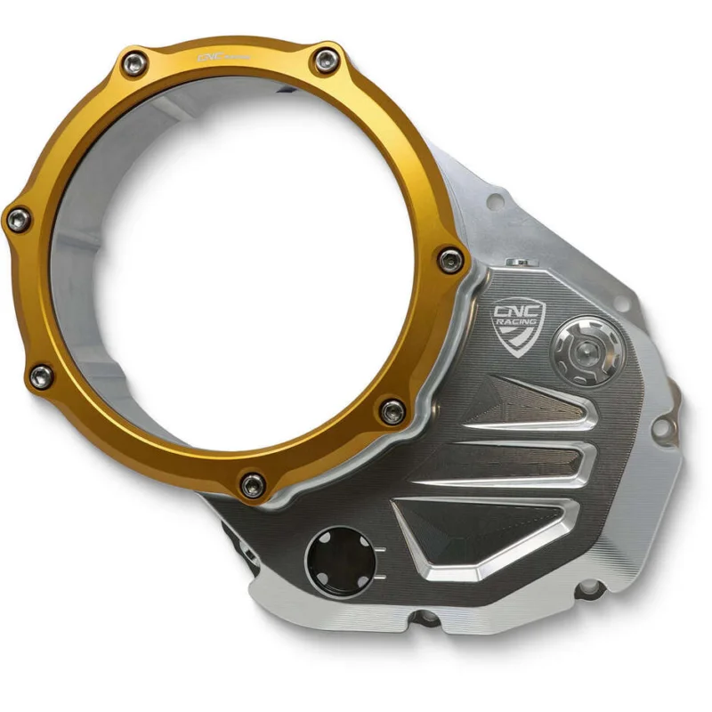 Di Tendenza Carter trasparente CA501 per frizioni ad olio Ducati BICOLOR CNC Racing Argento Oro
