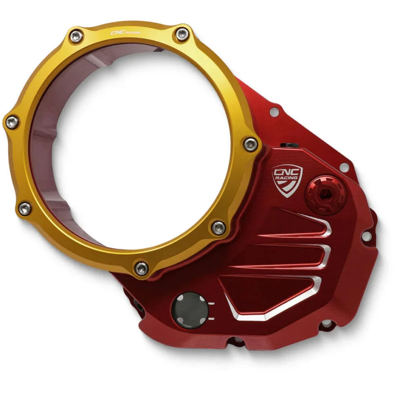 Carter trasparente CA501 per frizioni ad olio Ducati BICOLOR CNC Racing Rosso Oro Offerta Del Giorno