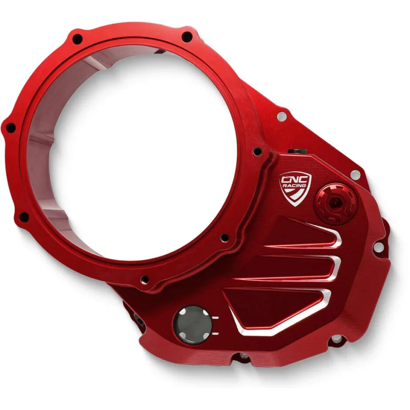Popolare Carter trasparente CA501 per frizioni ad olio Ducati - solo corpo CNC Racing Rosso