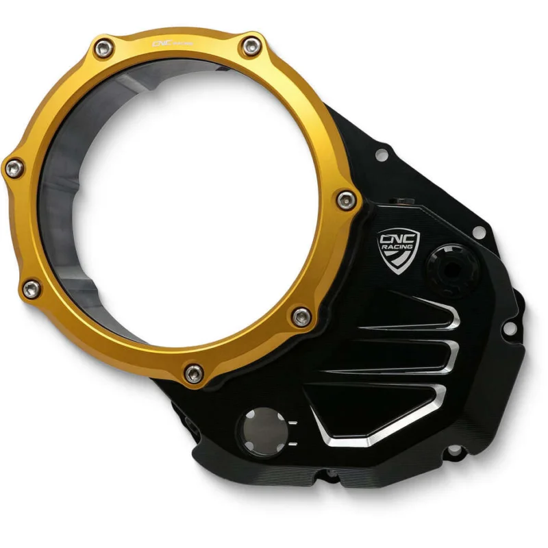 Soddisfatti O Rimborsati Carter trasparente CA502 per frizioni ad olio Ducati BICOLOR CNC Racing Nero Oro