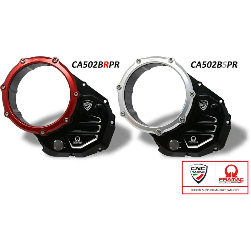 Reso Gratuito Carter trasparente CA502 per frizioni ad olio Ducati Pramac Racing Limited Edition CNC Racing Nero Rosso