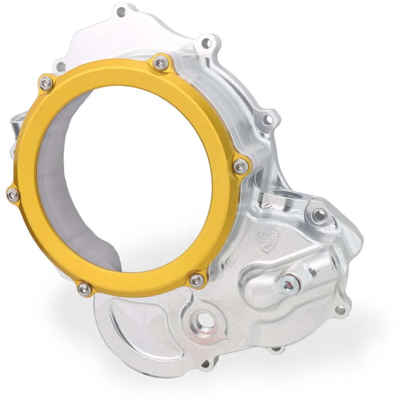 Carter trasparente CA510 per frizioni ad olio Ducati BICOLOR CNC Racing Argento Oro Prezzo Conveniente