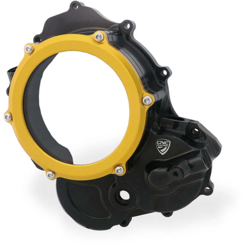 Carter trasparente CA510 per frizioni ad olio Ducati BICOLOR CNC Racing Nero Oro Consegna Rapida