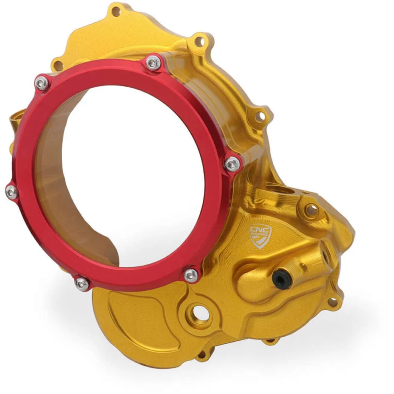 Carter trasparente CA510 per frizioni ad olio Ducati BICOLOR CNC Racing Oro Rosso Economico