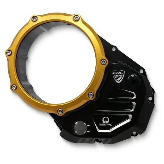 Compra Online Carter trasparente per frizioni ad olio Ducati Pramac Racing Limited Edition CNC Racing Nero Oro