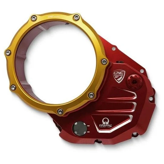 Offerta Speciale Carter trasparente per frizioni ad olio Ducati Pramac Racing Limited Edition CNC Racing Rosso Oro