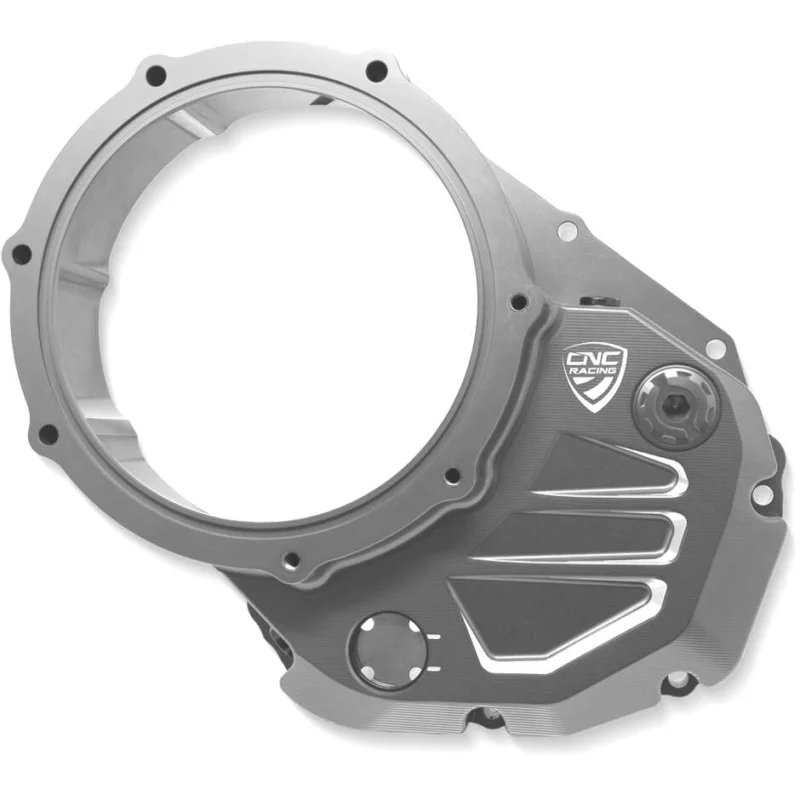 Carter trasparente per frizioni ad olio Ducati - solo corpo CNC Racing Argento Esclusivo