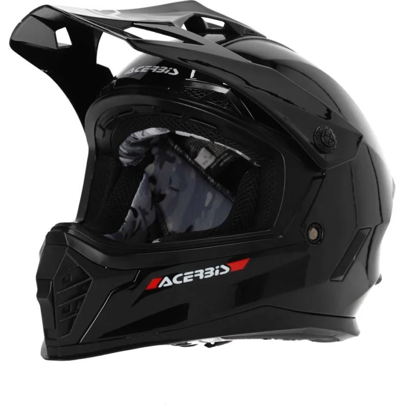 Casco da Motocross Enduro da Bambino ACERBIS RIDER JUNIOR Nero Solo Oggi