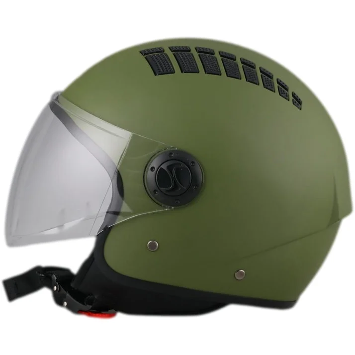 Offerta Del Giorno Casco Demi-Jet Moto BHR 810 Air Verde Opaco