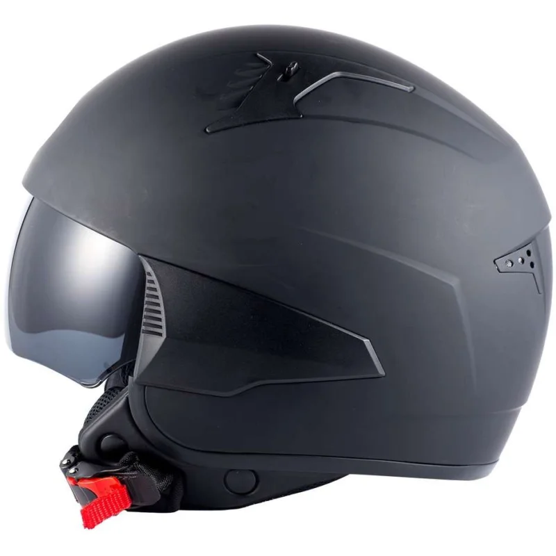 Offerta Del Giorno Casco Demi-Jet Moto BHR 815 Comby Nero Opaco Personalizzabile