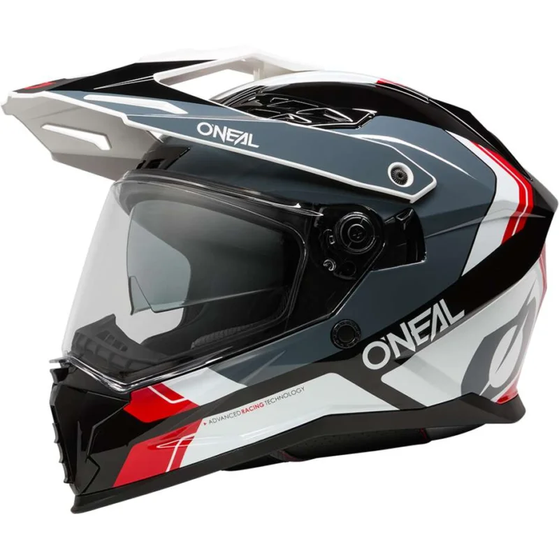 Casco Enduro O'NEAL D-SRS NOMAD Nero Bianco Rosso Più Venduto
