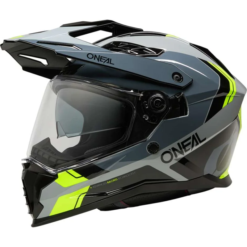 Casco Enduro O'NEAL D-SRS NOMAD Nero Grigio Giallo Fluo Solo Oggi