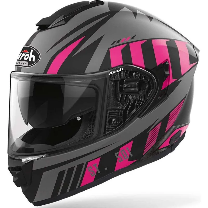 Ultima Occasione Casco Integrale Doppia Visiera Moto Airoh ST 501 BLADE Rosa Opaco