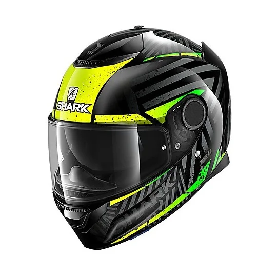 Soddisfatti O Rimborsati Casco Integrale In Fibra Moto Shark SPARTAN 1.2 Kobrak Nero Giallo Fluo