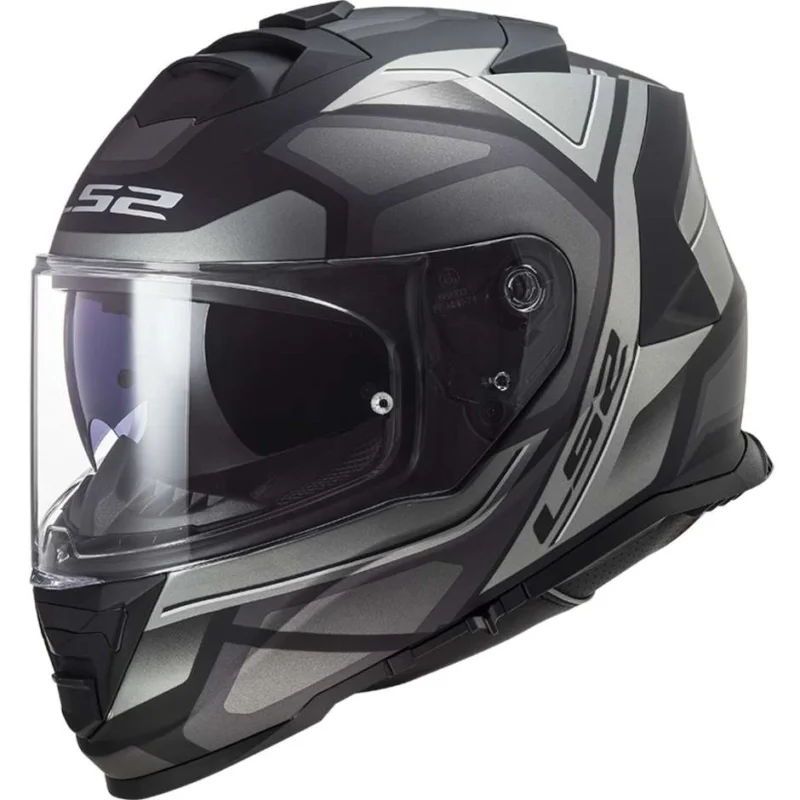 Compra Online Casco Integrale Moto Doppia Visiera Ls2 FF800 STORM Faster Titanio Opaco