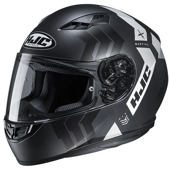 Casco Integrale Moto HJC CS-15 MARTIAL MC5SF Nero Bianco Opaco Prezzo Scontato
