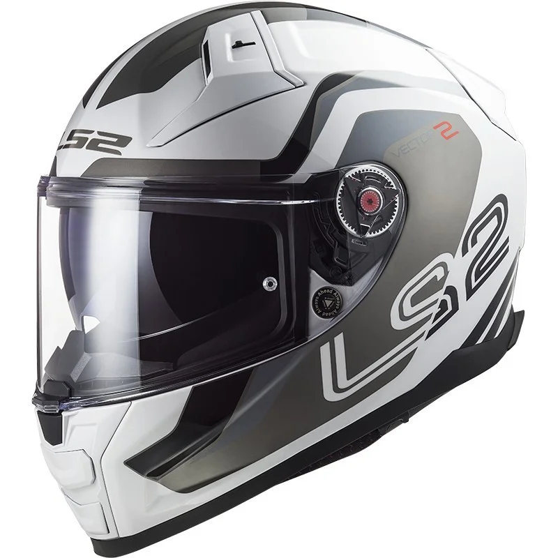 Bestseller Casco Integrale Moto In HPFC Ls2 FF811 VECTOR II Metric Bianco Titanio Silver