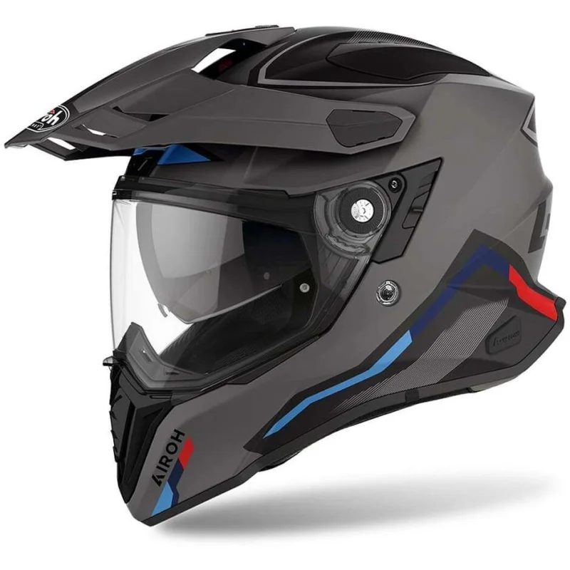 Prezzo Scontato Casco Integrale On-Off Moto Touring Airoh COMMANDER Factor Antracite Opaco