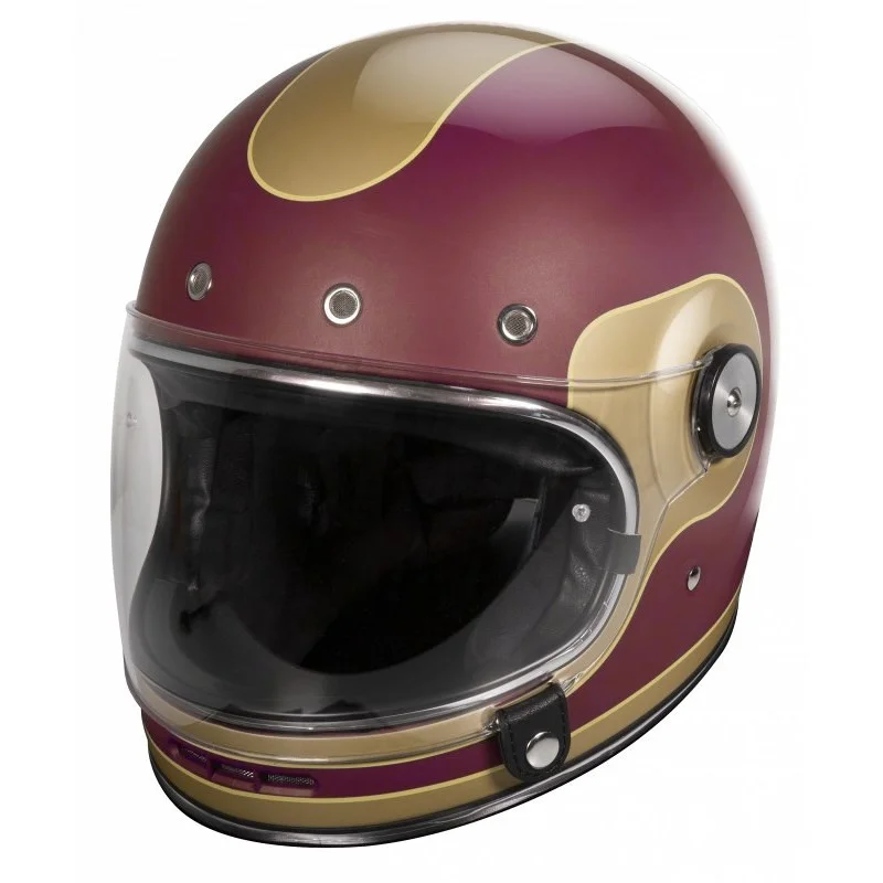 Casco integrale Vintage Stormer ORIGIN Multi Rosso Opaco Oro Promo Stagionale