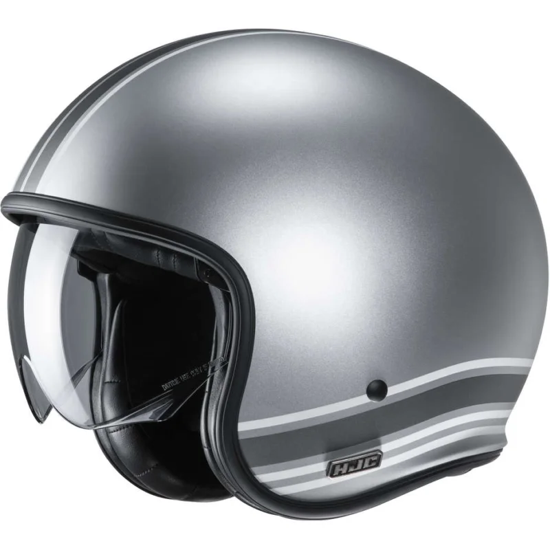 Casco Jet Custom in Fibra HJC V30 SENTI MC10SF Grigio Opaco Ultimissimo Modello