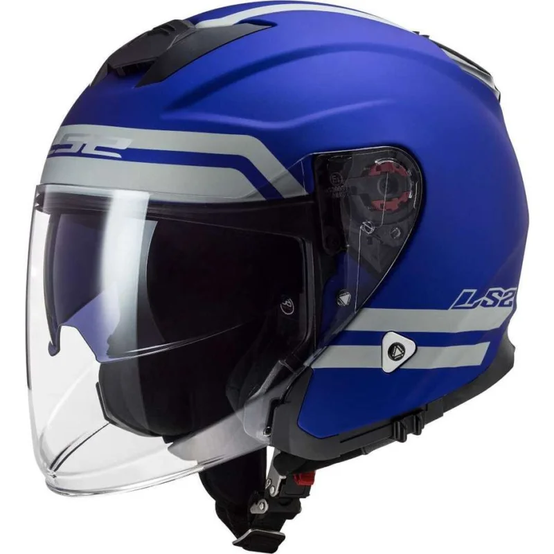 Ordina Subito Casco Jet in Fibra Moto Ls2 OF521 INFINITY Hyper Blu Opaco