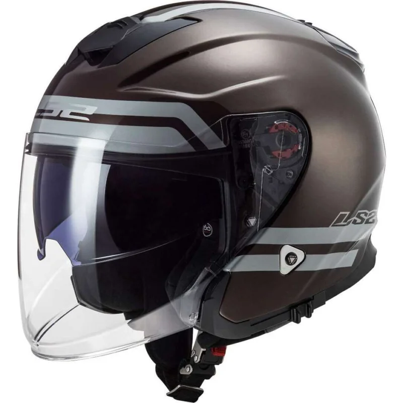 Casco Jet in Fibra Moto Ls2 OF521 INFINITY Hyper Wood Ultime Pezzi