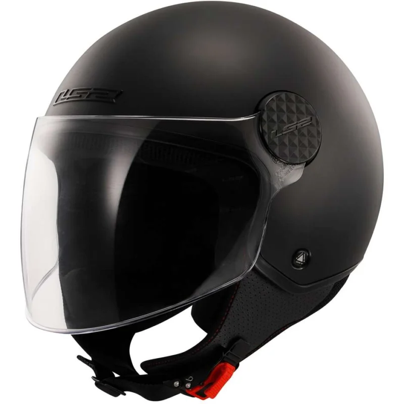 Casco Jet Moto Ls2 OF558 SPHERE LUX 2 SOLID Nero Opaco A Buon Prezzo