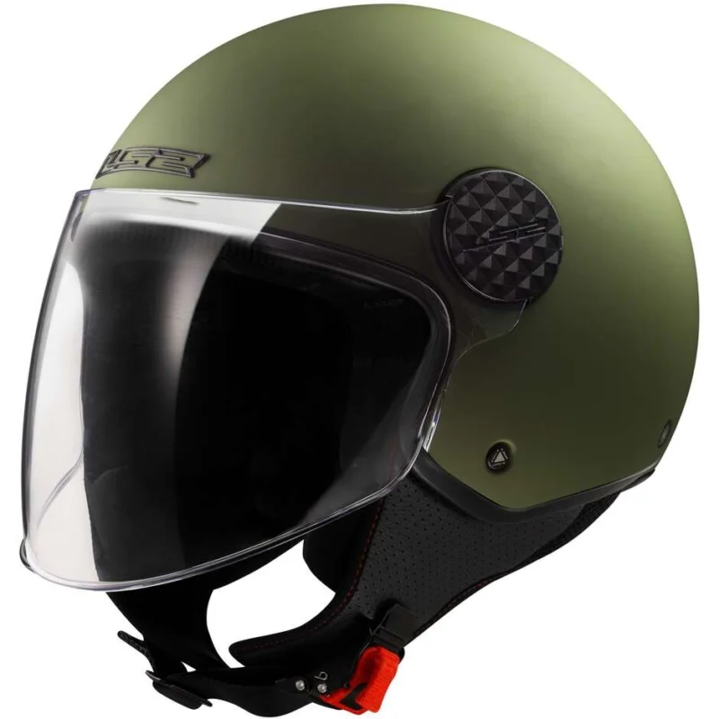 Casco Jet Moto Ls2 OF558 SPHERE LUX 2 SOLID Verde Militare Opaco Prezzo Ridotto