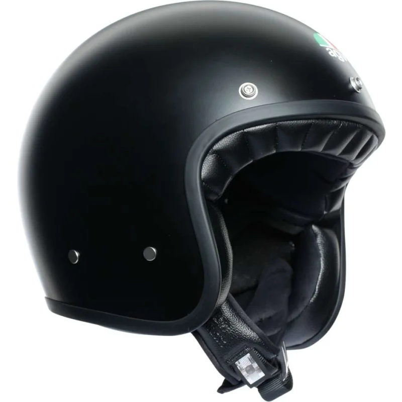 Casco Jet Vintage Moto Agv Legend X70 Multi POWER SPEED Pure Nero Opaco Must-Have