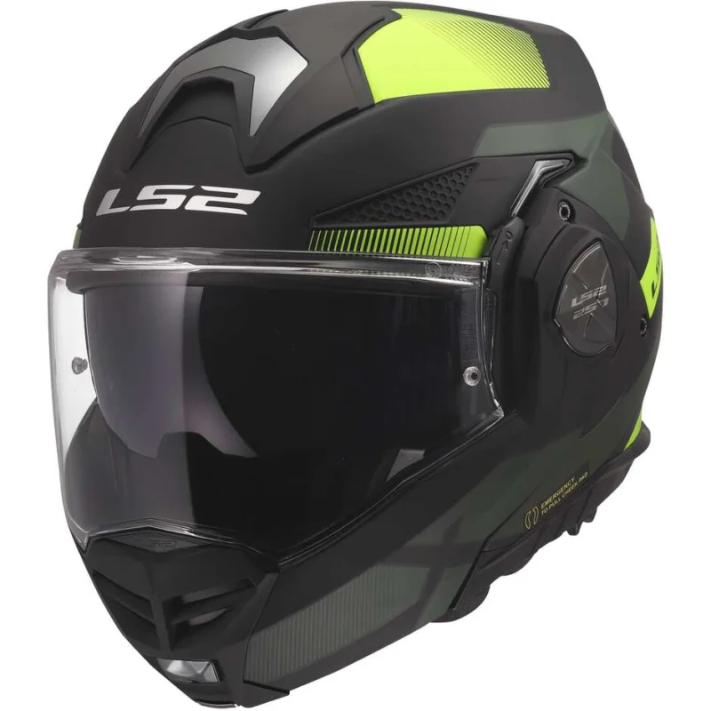 Subito Disponibile Casco Modulare In HPFC P/J LS2 FF901 ADVANT X NOVA Nero Giallo Fluo