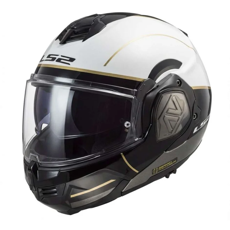 Quantità Limitata Casco Modulare Omologato P/J Ls2 FF906 ADVANT Iron Bianco Opaco Nero