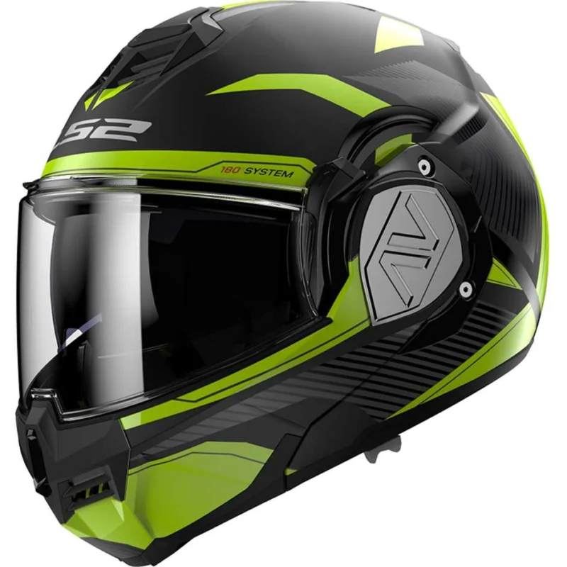 Ordina Subito Casco Modulare Omologato P/J Ls2 FF906 ADVANT REVO Nero Opaco Giallo Fluo