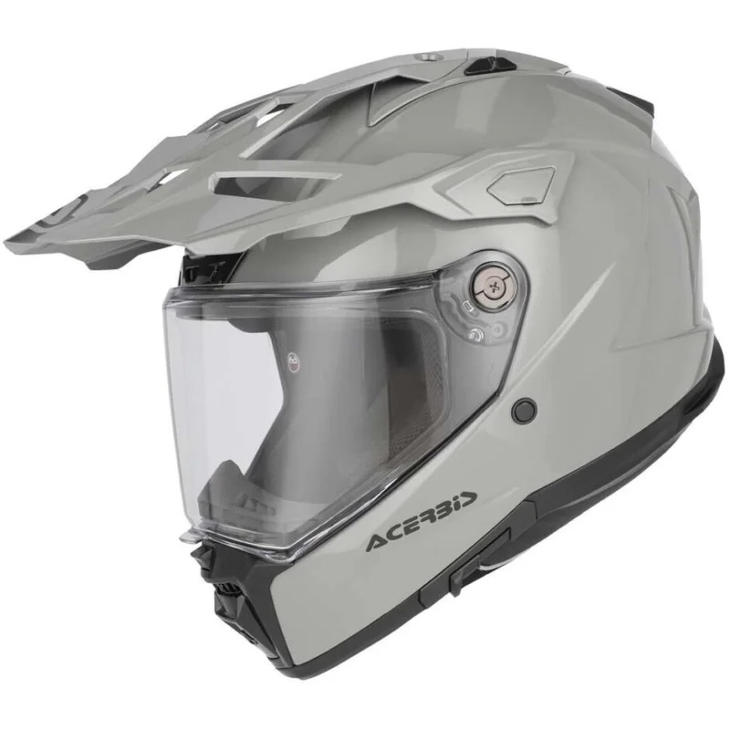 Casco Moto Adventure Acerbis Attack Mono Grigio Economico