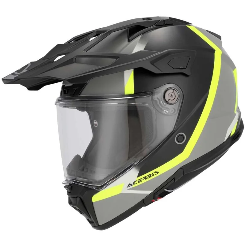 Subito Disponibile Casco Moto Adventure Acerbis Attack Multi Nero Giallo Fluo