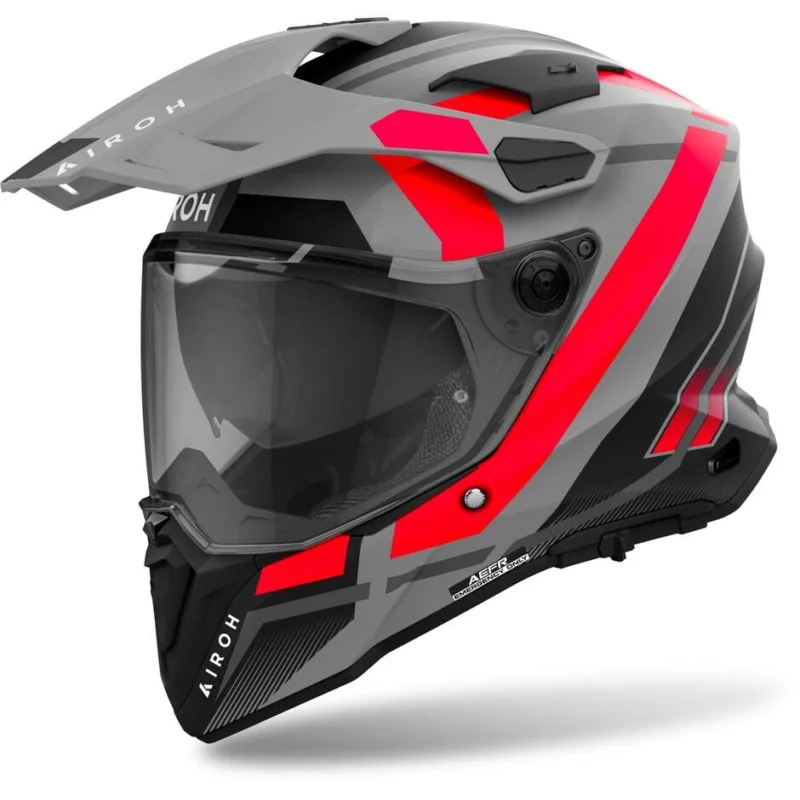 Acquista Ora Casco Moto Adventure Airoh COMMANDER 2 MAVICK Arancio Opaco