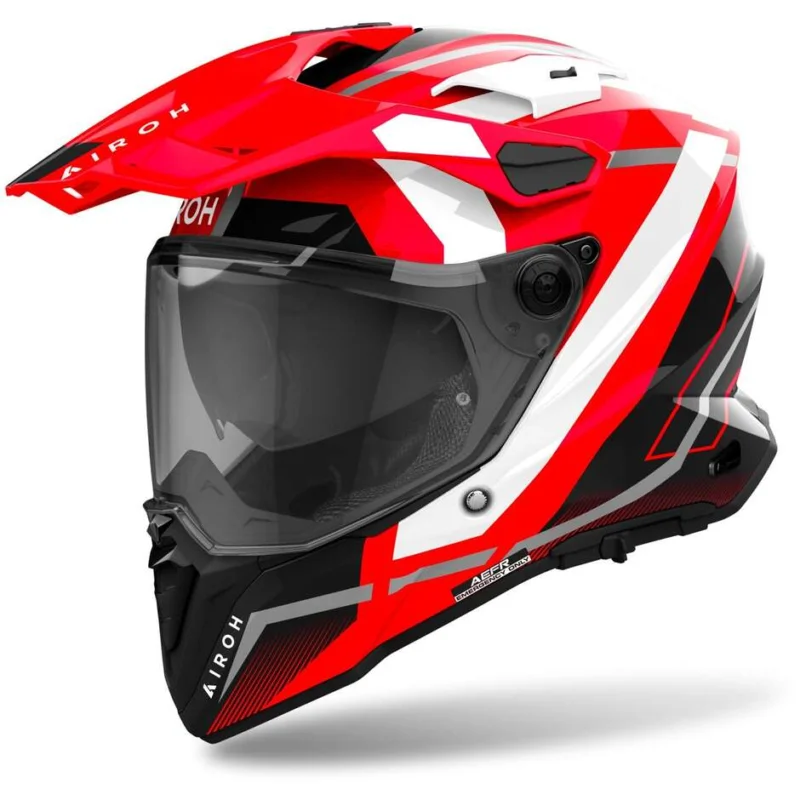 Casco Moto Adventure Airoh COMMANDER 2 MAVICK Rosso Offerta Limitata