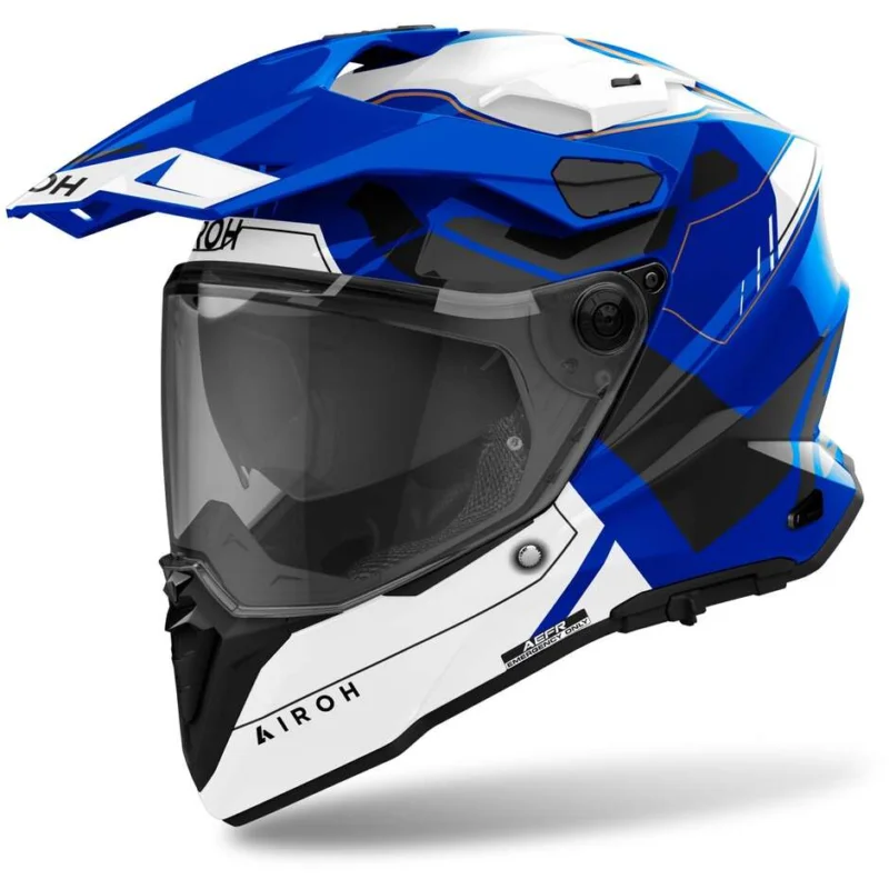 Casco Moto Adventure Airoh COMMANDER 2 REVEAL Blu Quantità Limitata