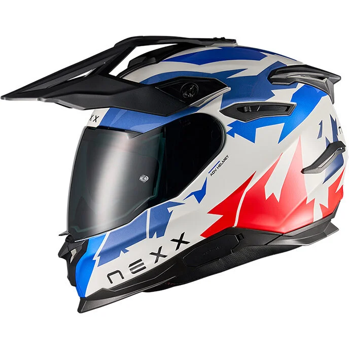 Casco Moto Adventure Nexx V.Traveler PRIMAL Blu Rosso A Buon Prezzo