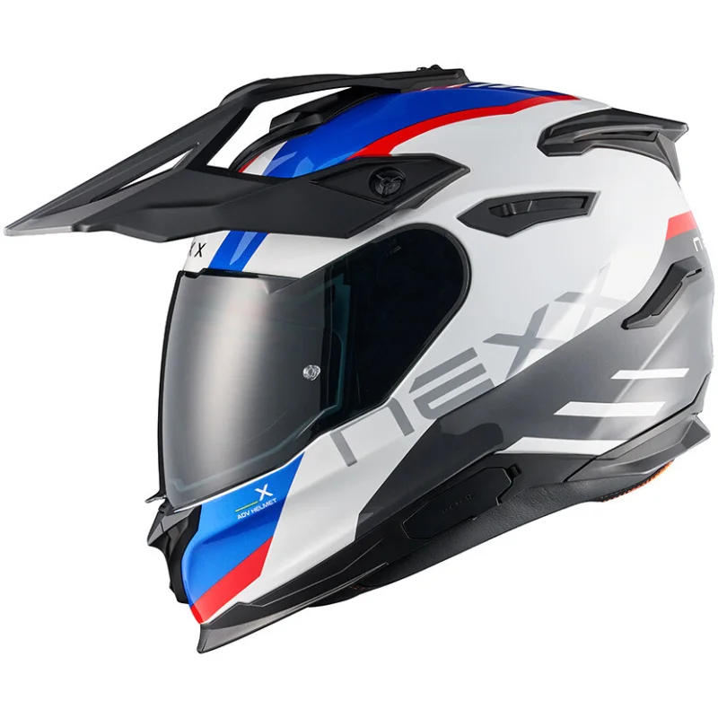 Casco Moto Adventure Nexx V.Traveler Quest Bianco Blu Nuova Collezione
