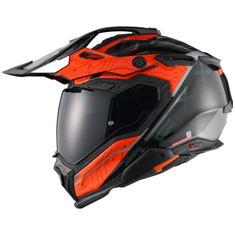 Prezzo Basso Casco Moto Adventure Nexx X.WED3 Furka Grigio Arancio