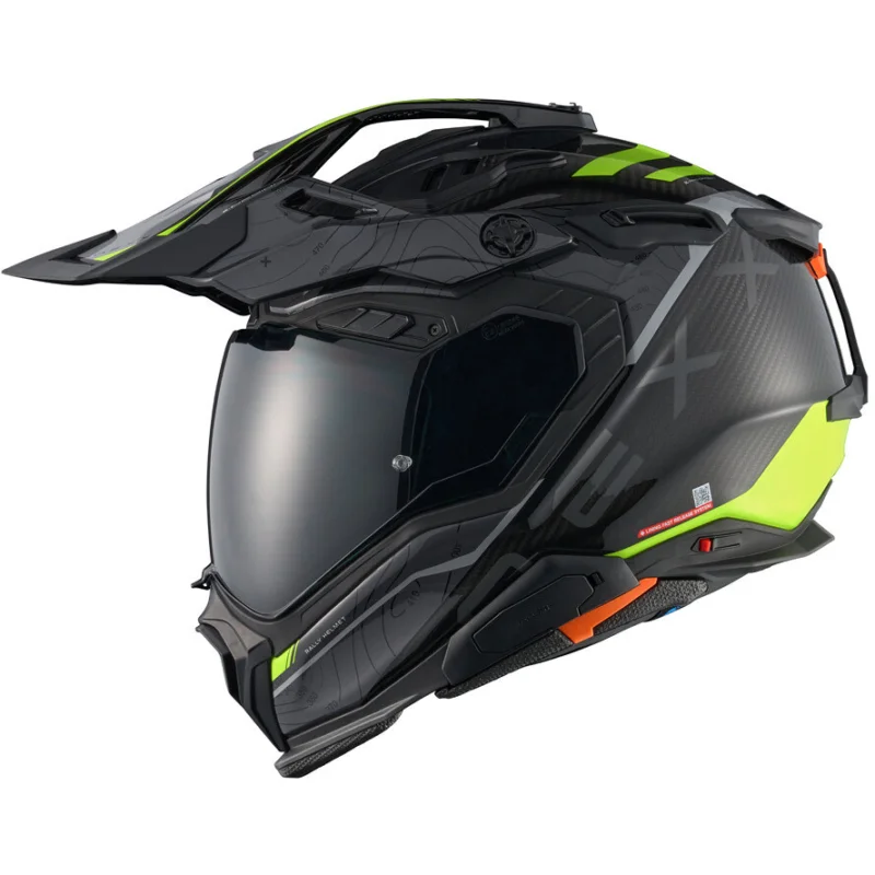 Casco Moto Adventure Nexx X.WED3 Furka Grigio Giallo Economico