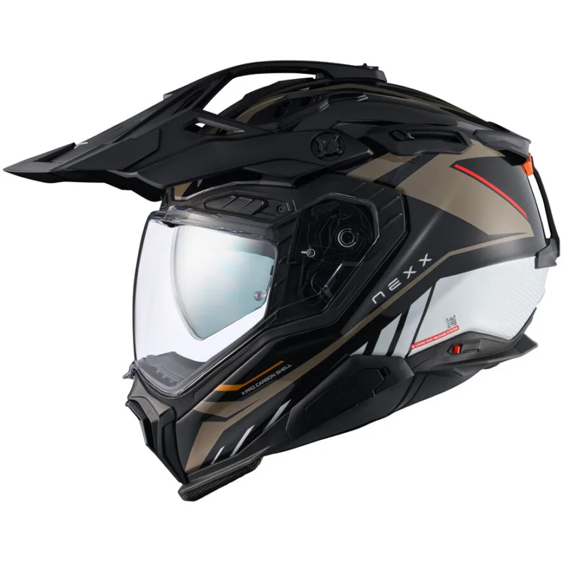Nuovo Arrivo Casco Moto Adventure Nexx X.WED3 Gobi Sabbia Bianco