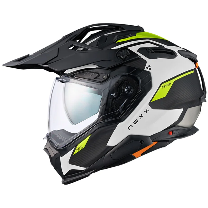 Occasione Imperdibile Casco Moto Adventure Nexx X.WED3 KEYO Bianco Neon Opaco
