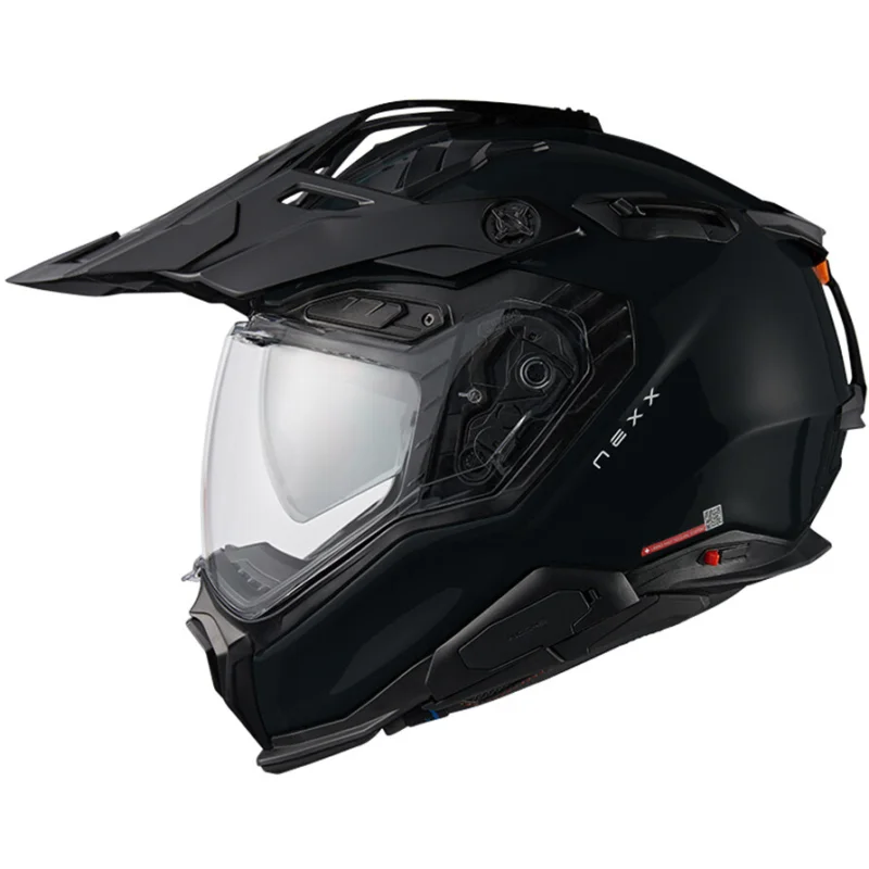 Casco Moto Adventure Nexx X.WED3 PLAIN Nero Opaco Pagamento Sicuro