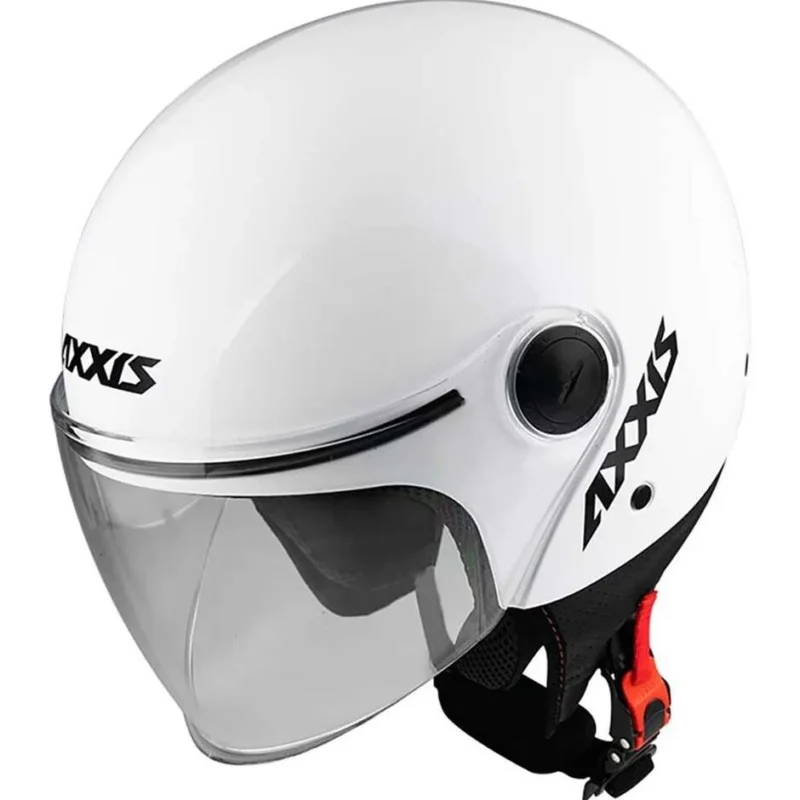 Casco Moto Axxis Jet of501b Square S Solid A0 Bianco Perla Prezzo Di Fabbrica